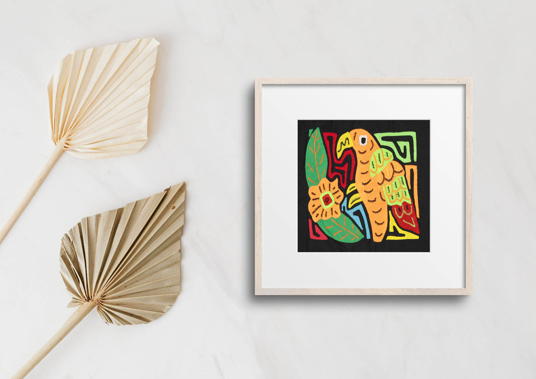 Multicolor Orange Green And Red Bird Molita