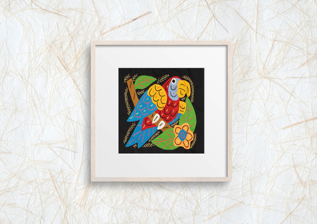 Multi-Color Parrot Bird Red And Blue Molita