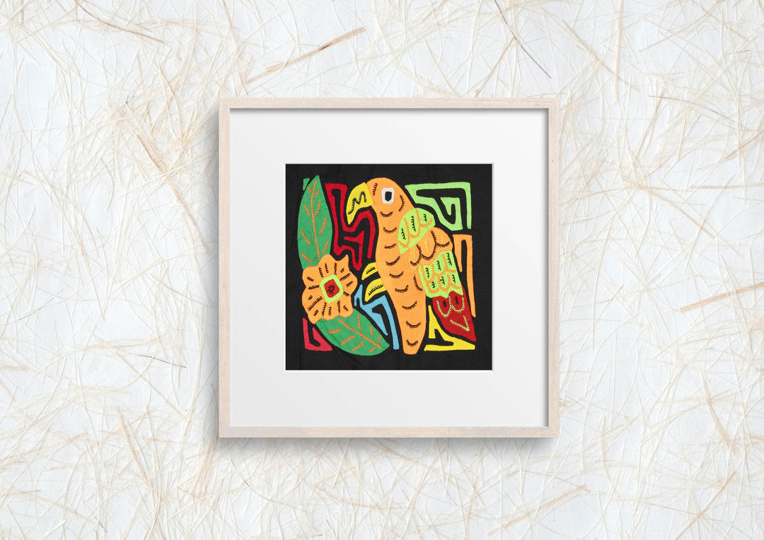 Multicolor Orange Green And Red Bird Molita