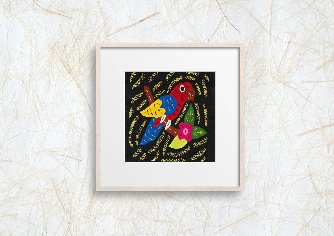 Multi-Color Parrot Bird Red And Blue Molita