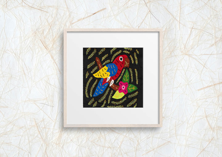 Multi-Color Parrot Bird Red And Blue Molita