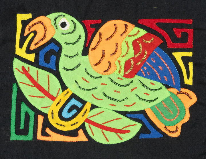 Multicolor Green And Orange Bird Molita