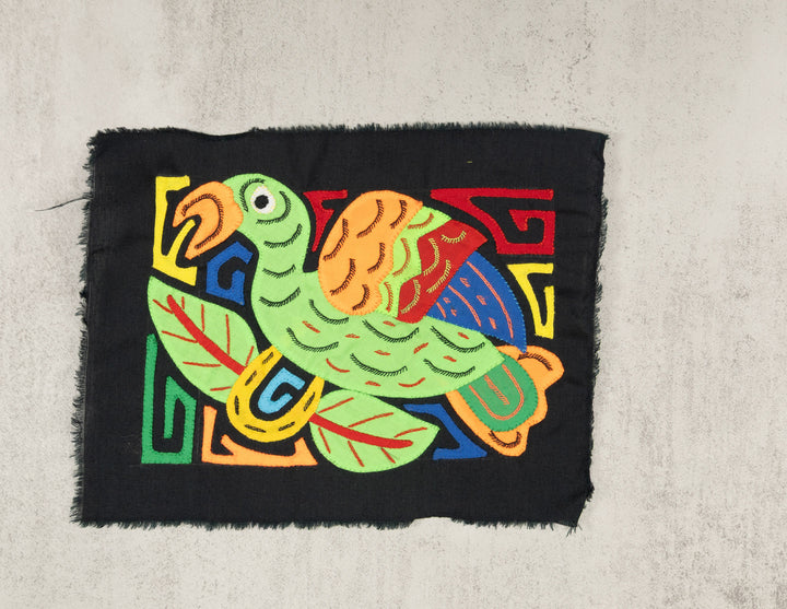 Multicolor Green And Orange Bird Molita