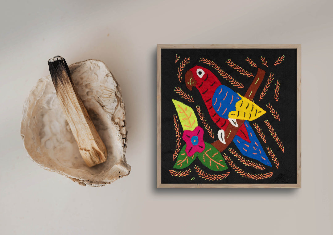 Multi-Color Parrot Bird Red And Blue Molita