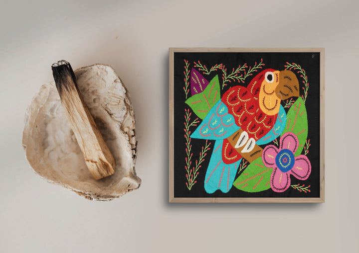 Multi-Color Parrot Bird Red And Blue Molita