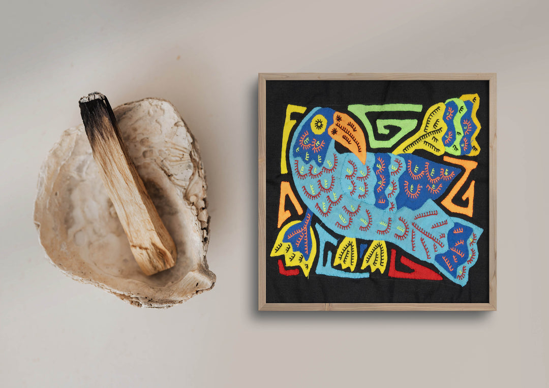 Multicolor Orange Yellow And Blue Bird Molita