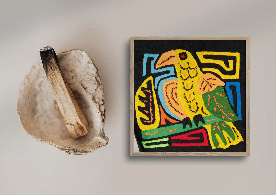 Multicolor Yellow Orange And Blue Bird Molita