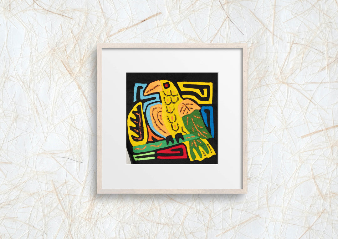 Multicolor Yellow Orange And Blue Bird Molita