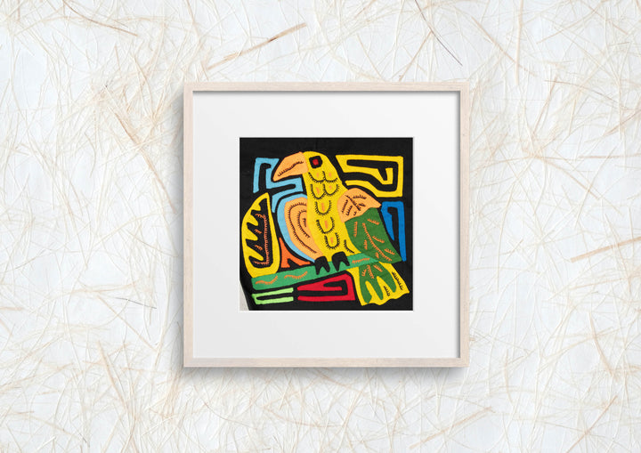 Multicolor Yellow Orange And Blue Bird Molita