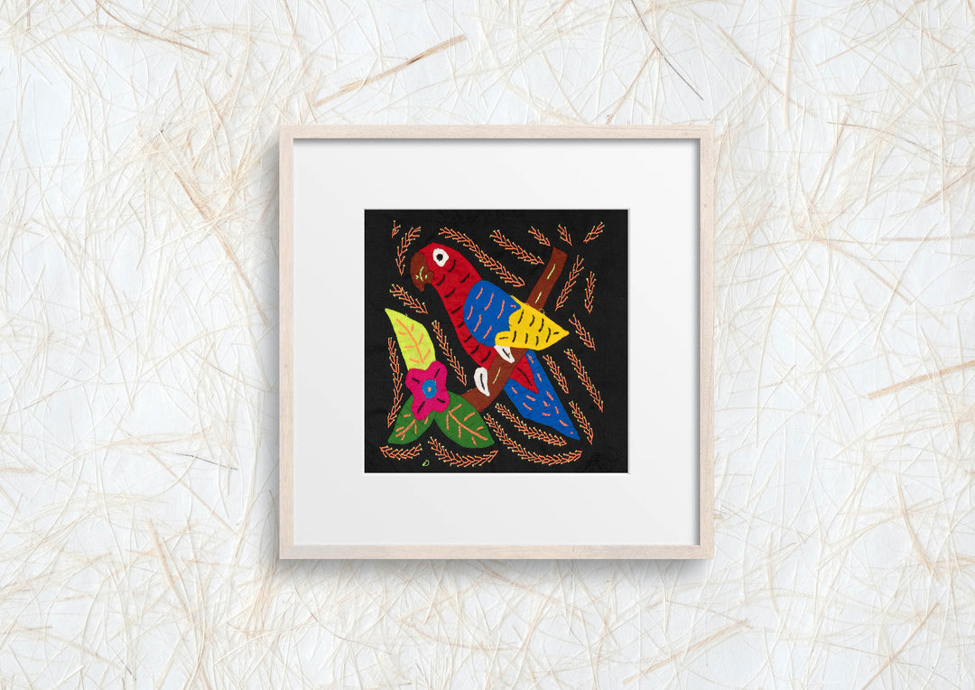 Multi-Color Parrot Bird Red And Blue Molita