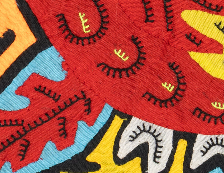 Multicolor Red And Blue Bird Molita