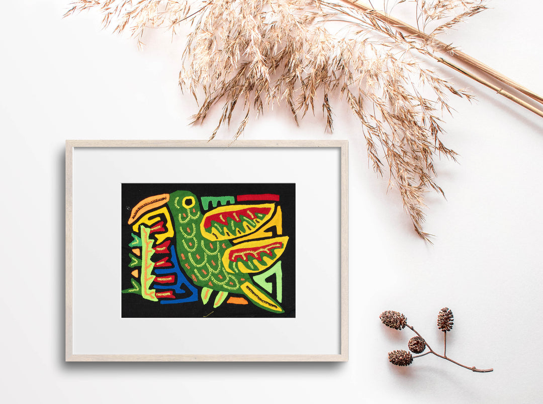 Multicolor Red Yellow And Green Bird Molita