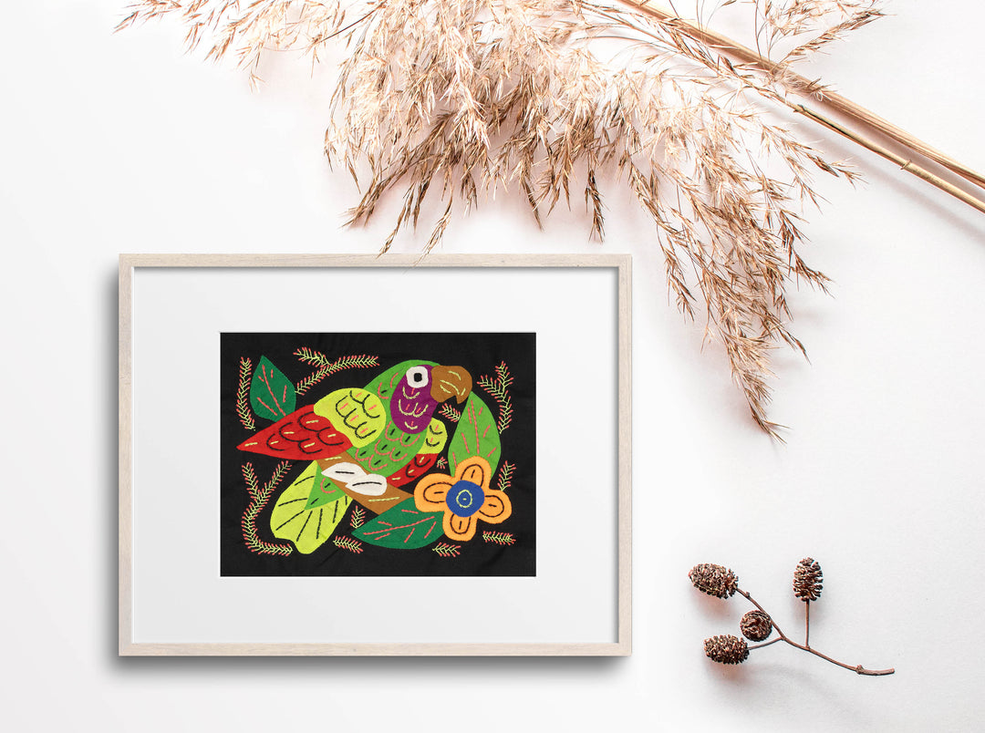 Multicolor Parrot Bird Red And Green Molita