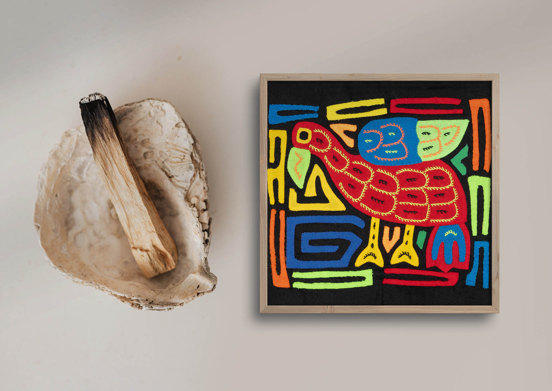 Multicolor Red And Blue Bird Molita