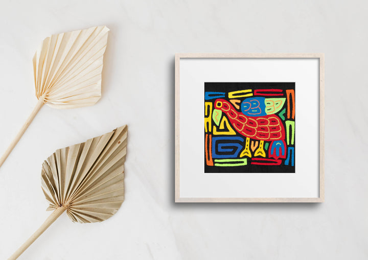 Multicolor Red And Blue Bird Molita