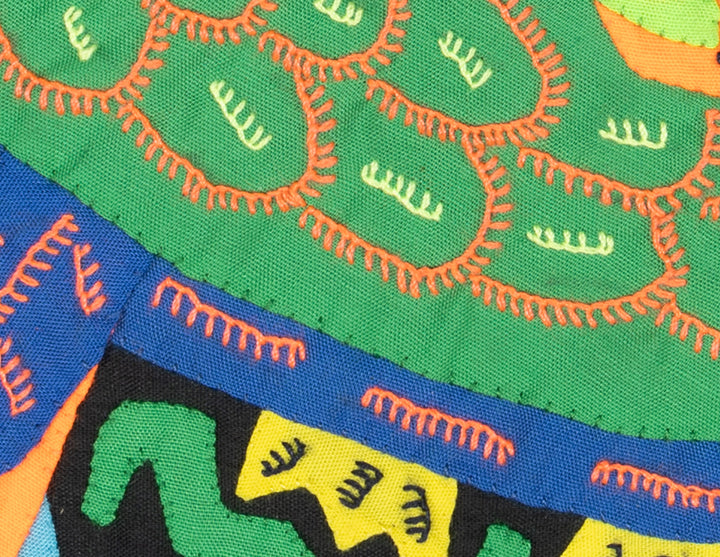 Multicolor Green And Orange Bird Molita