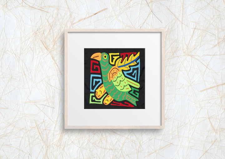 Multicolor Green And Orange Bird Molita