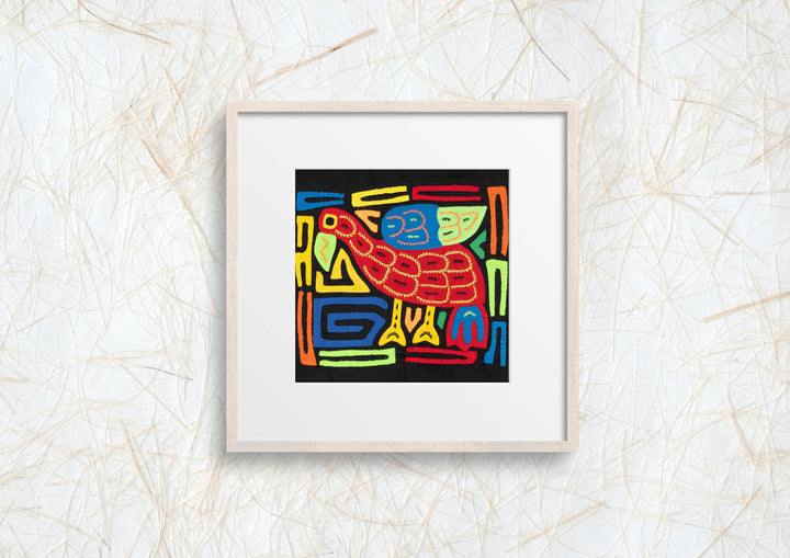Multicolor Red And Blue Bird Molita