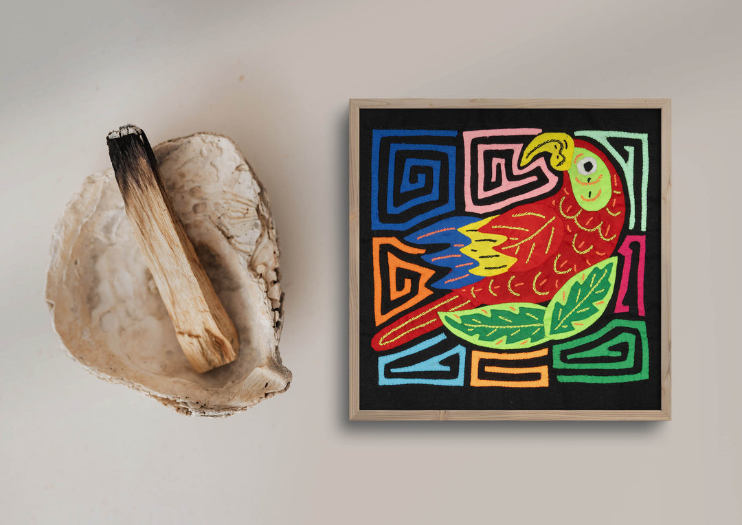 Multi-Color Parrot Bird Red And Blue Molita