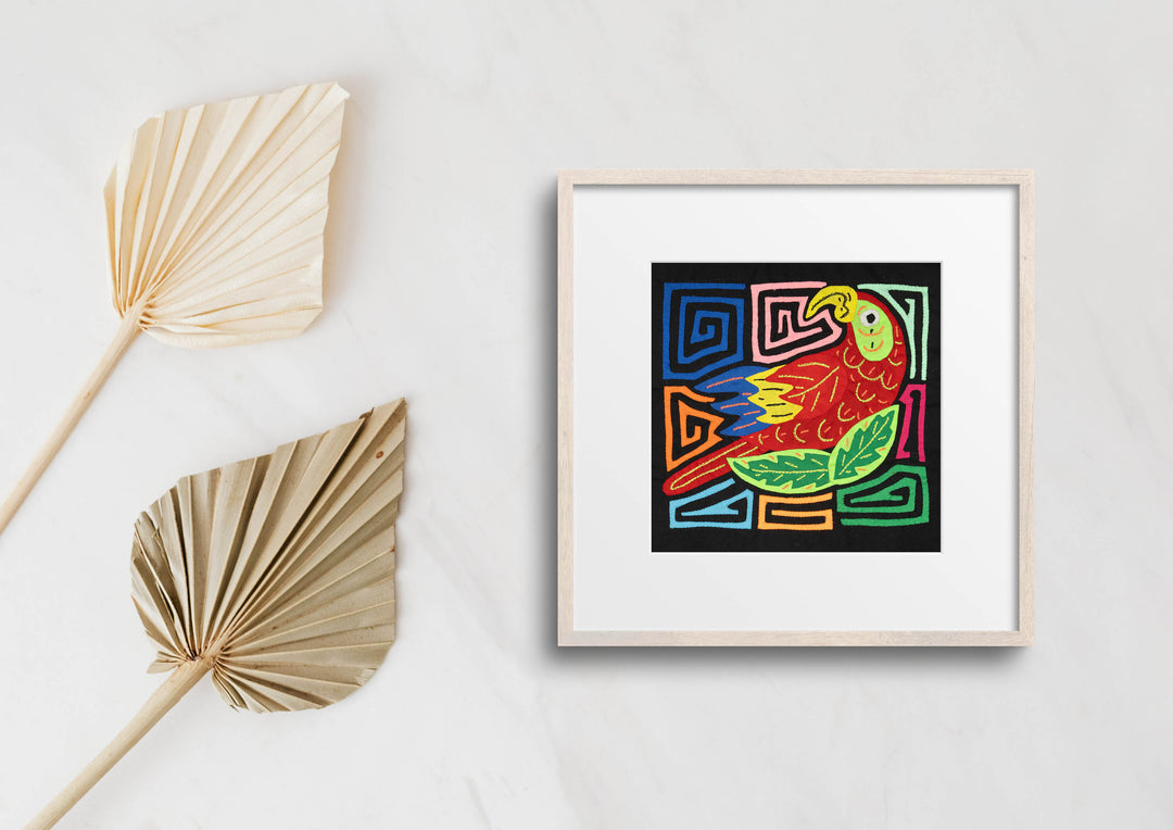 Multi-Color Parrot Bird Red And Blue Molita