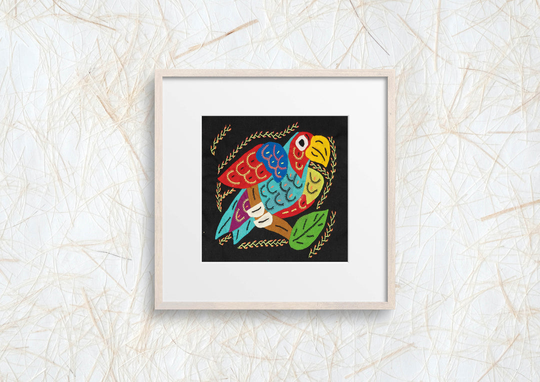 Multicolor Red And Blue Bird Molita