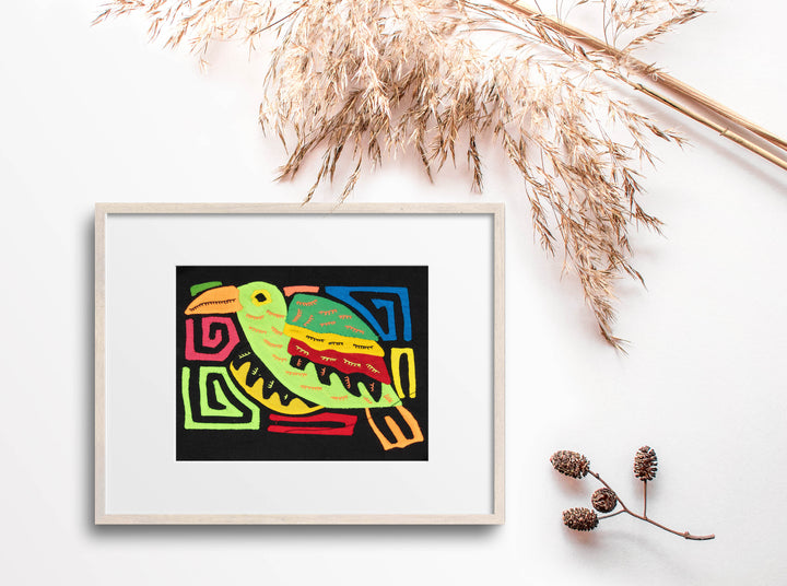 Multicolor Orange And Green Bird Molita