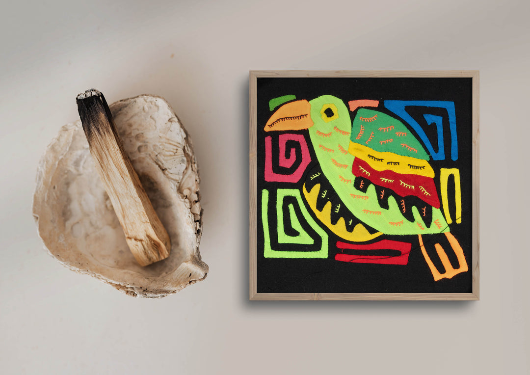 Multicolor Orange And Green Bird Molita