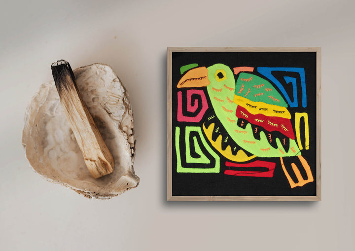 Multicolor Orange And Green Bird Molita