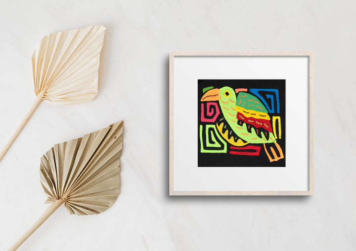 Multicolor Orange And Green Bird Molita