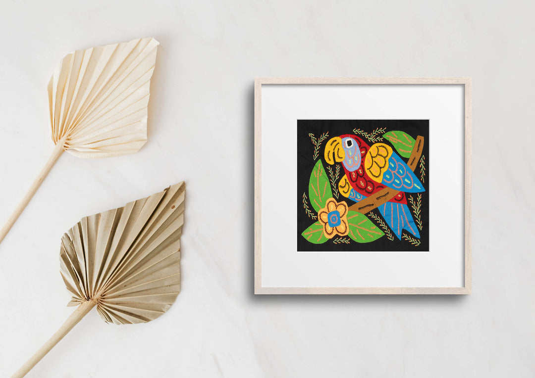 Multi-Color Parrot Bird Red And Blue Molita