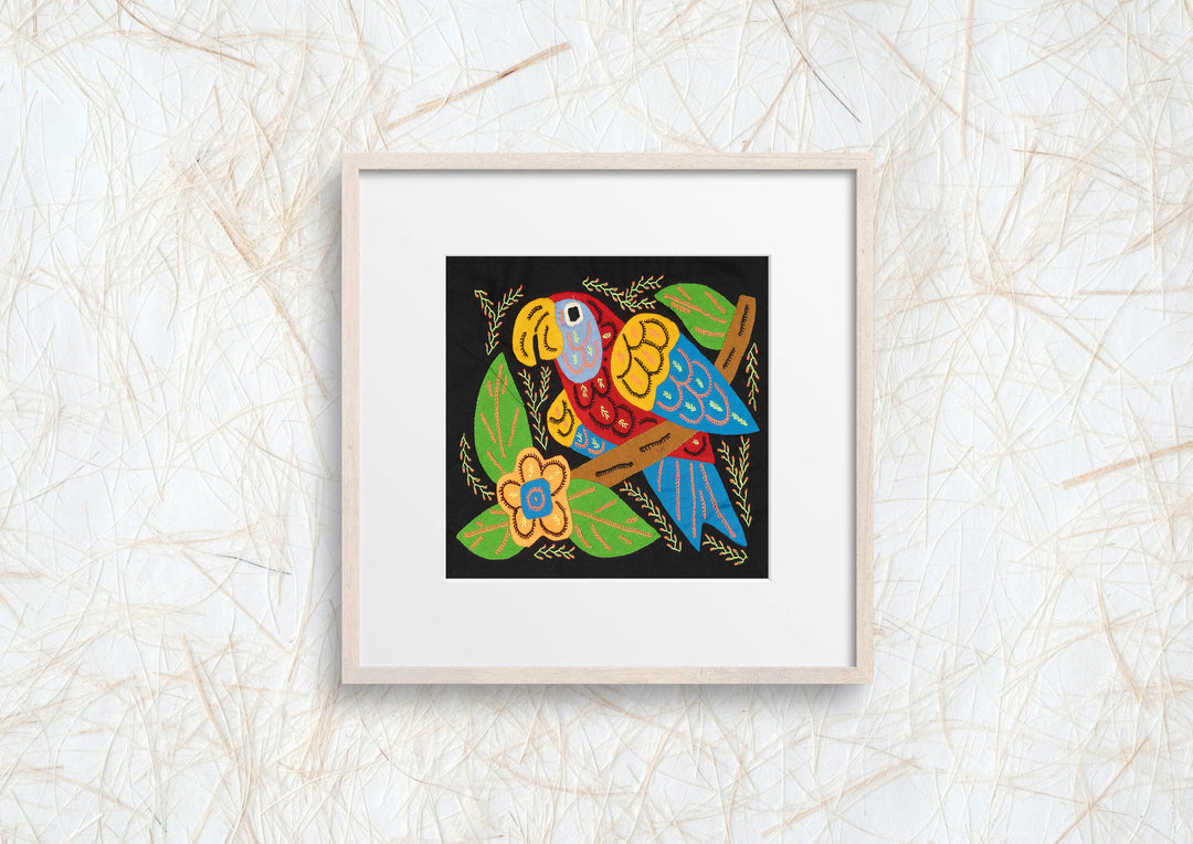 Multi-Color Parrot Bird Red And Blue Molita