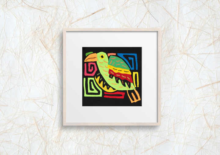 Multicolor Orange And Green Bird Molita