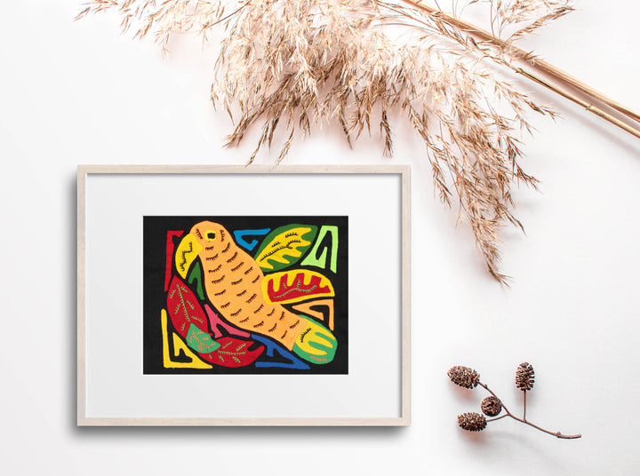 Multicolor Orange Yellow And Red Bird Molita