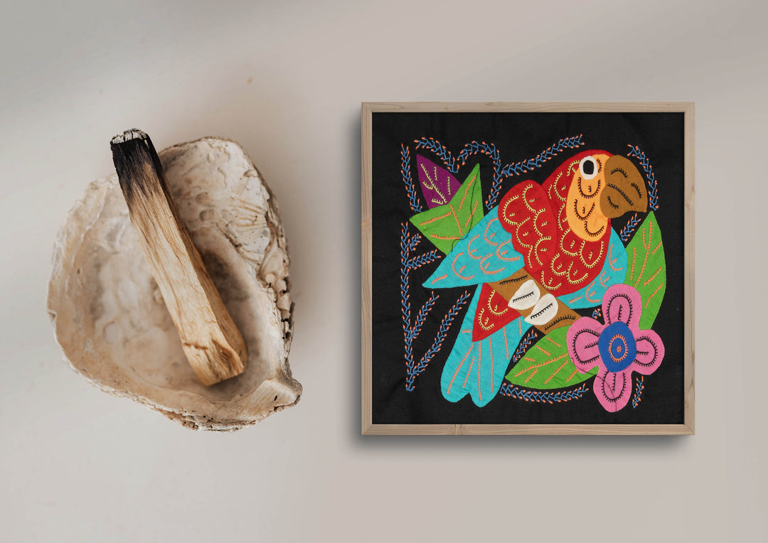 Multi-Color Parrot Bird Red And Blue Molita