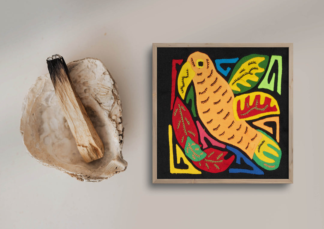 Multicolor Orange Yellow And Red Bird Molita