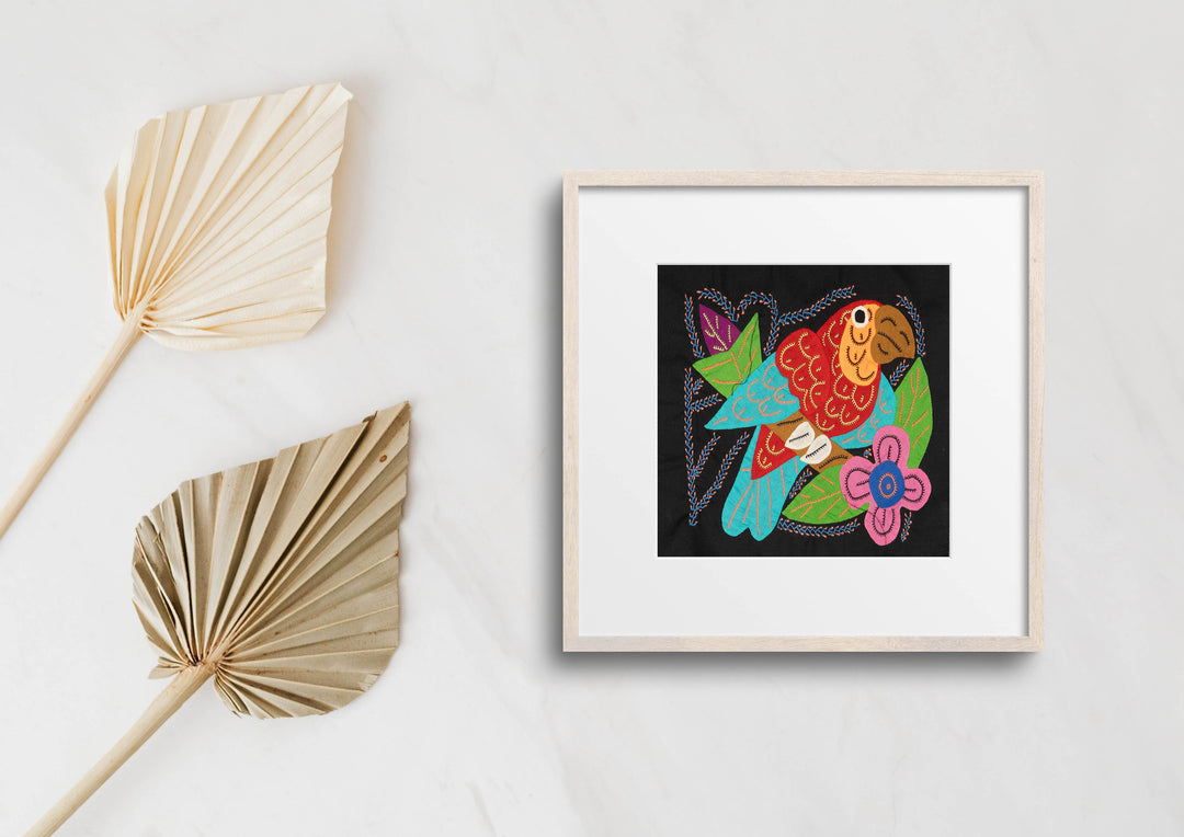 Multi-Color Parrot Bird Red And Blue Molita