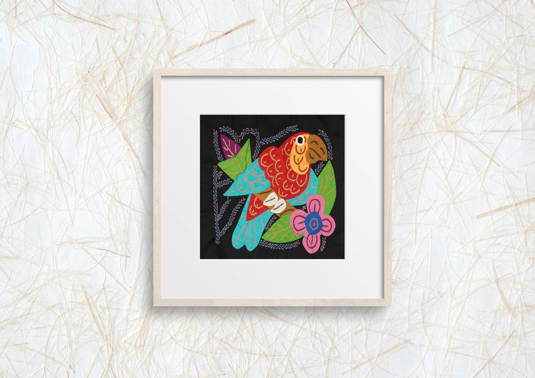 Multi-Color Parrot Bird Red And Blue Molita