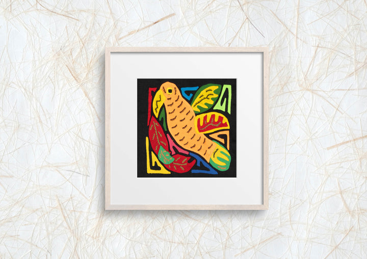 Multicolor Orange Yellow And Red Bird Molita