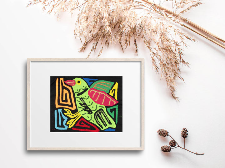 Multicolor Red And Green Bird Molita