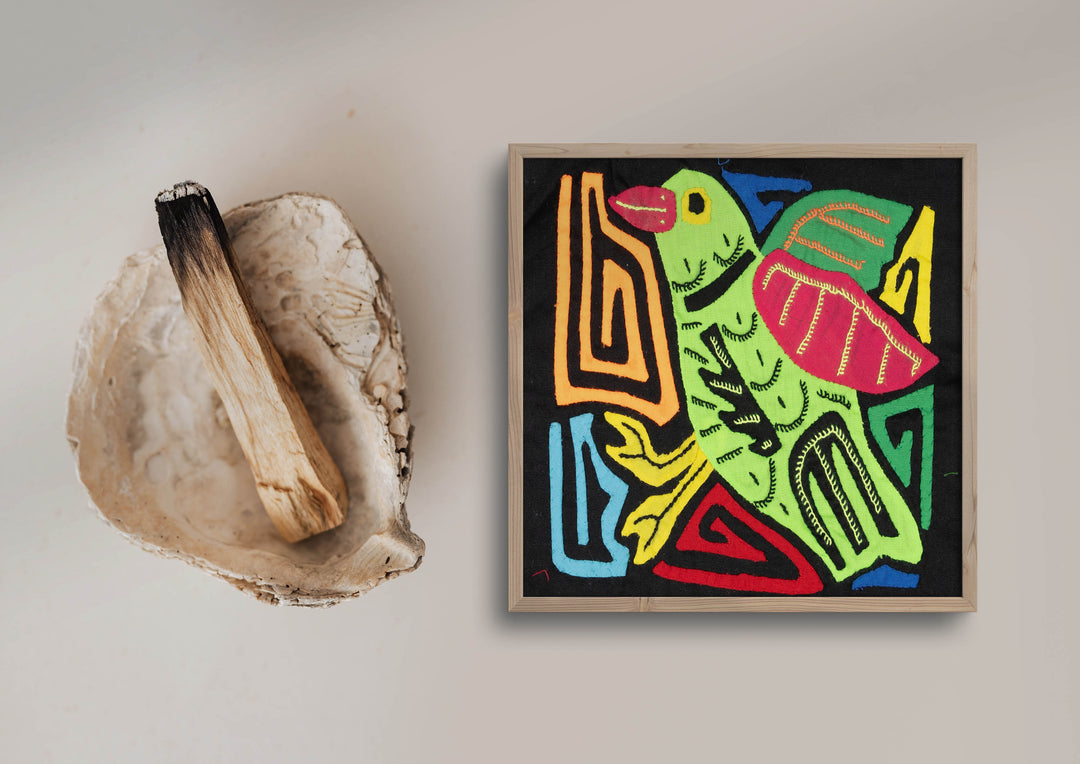 Multicolor Red And Green Bird Molita