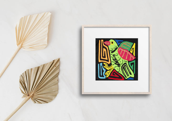 Multicolor Red And Green Bird Molita