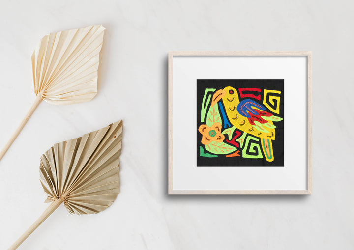 Multicolor Blue Yellow And Red Bird Molita