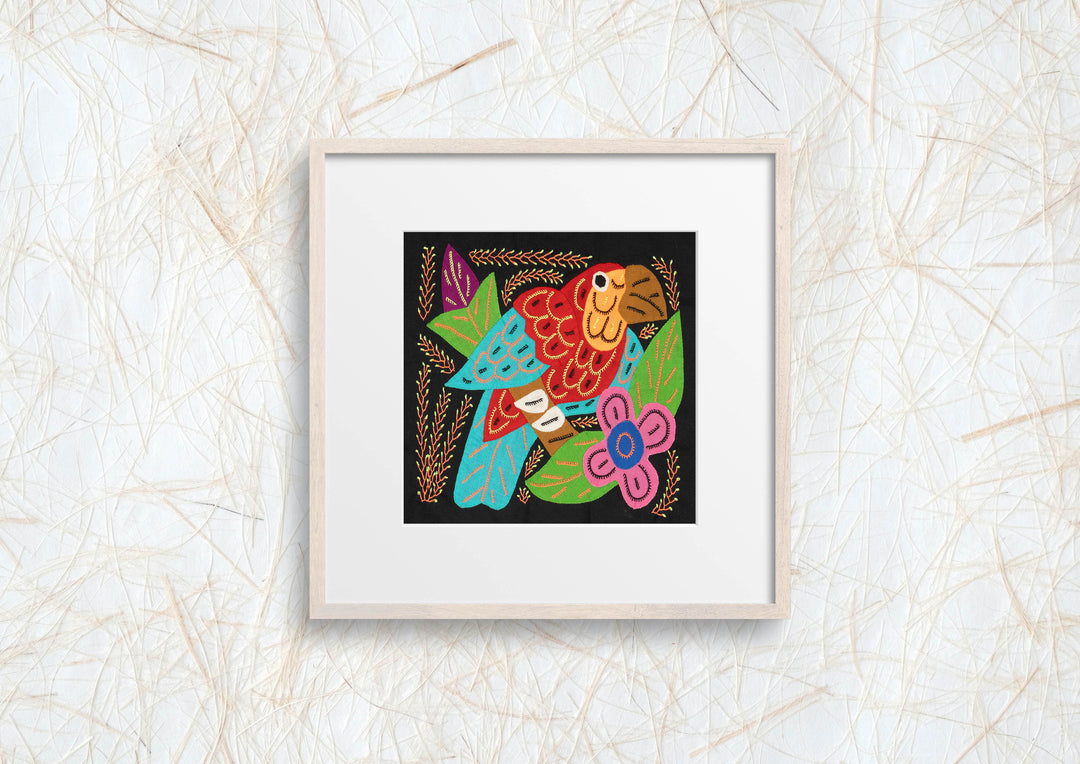 Multi-Color Parrot Bird Red And Blue Molita