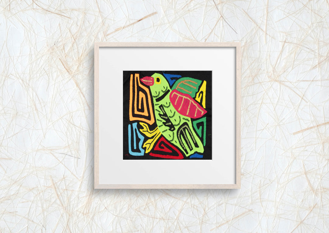 Multicolor Red And Green Bird Molita