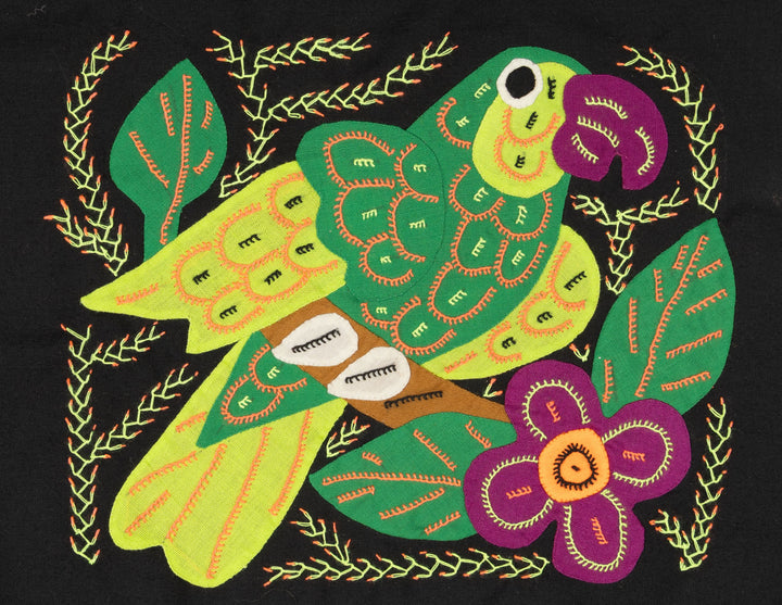 Multi-Color Parrot Bird Green And Purple Molita