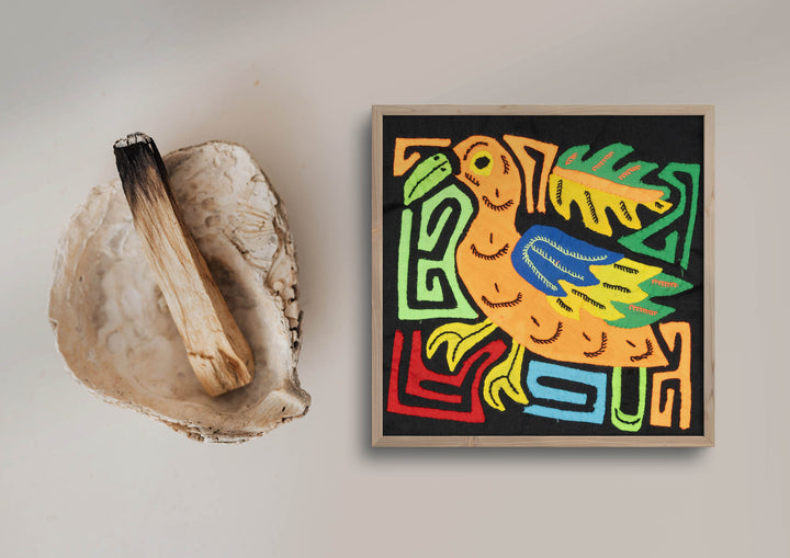 Multicolor Orange And Green Bird Molita