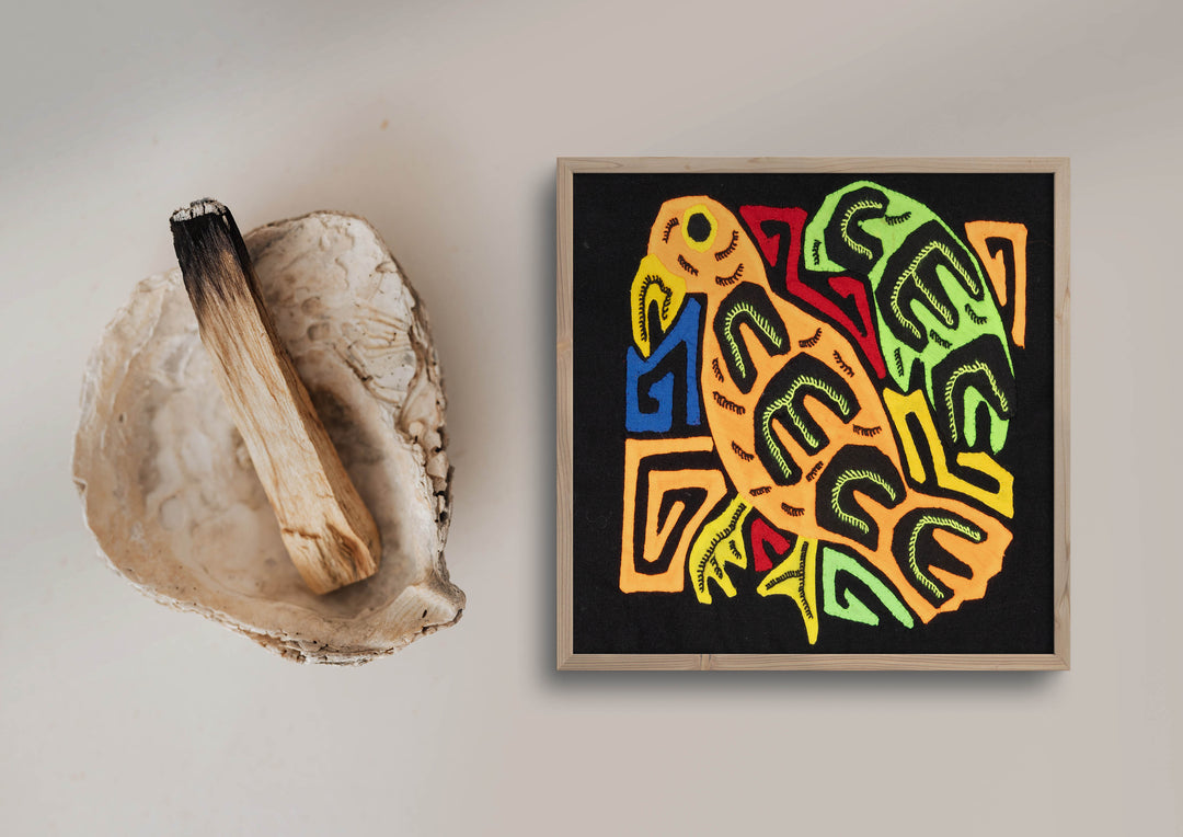 Multicolor Orange And Green Bird Molita