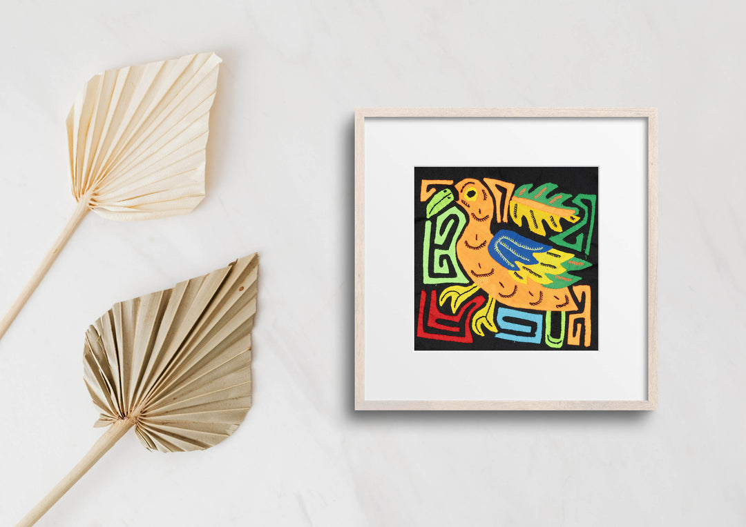 Multicolor Orange And Green Bird Molita