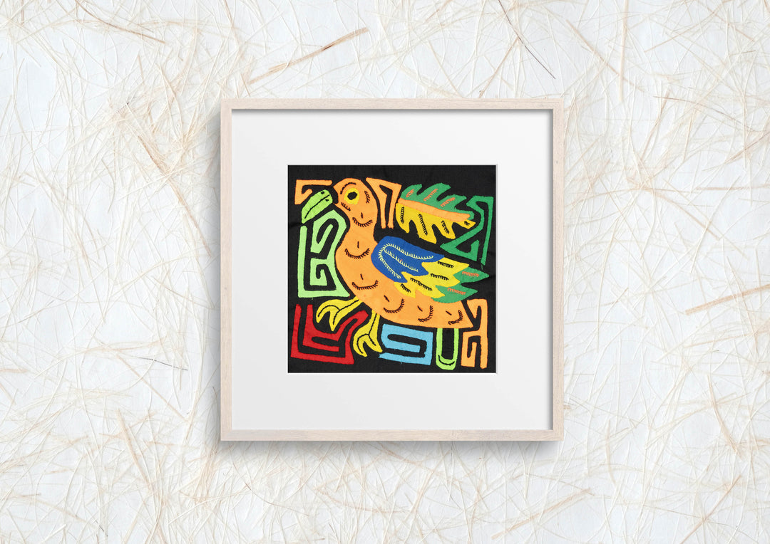 Multicolor Orange And Green Bird Molita