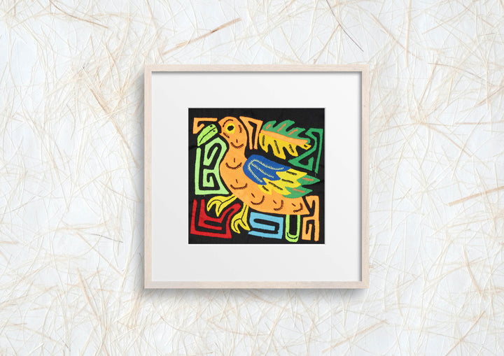 Multicolor Orange And Green Bird Molita
